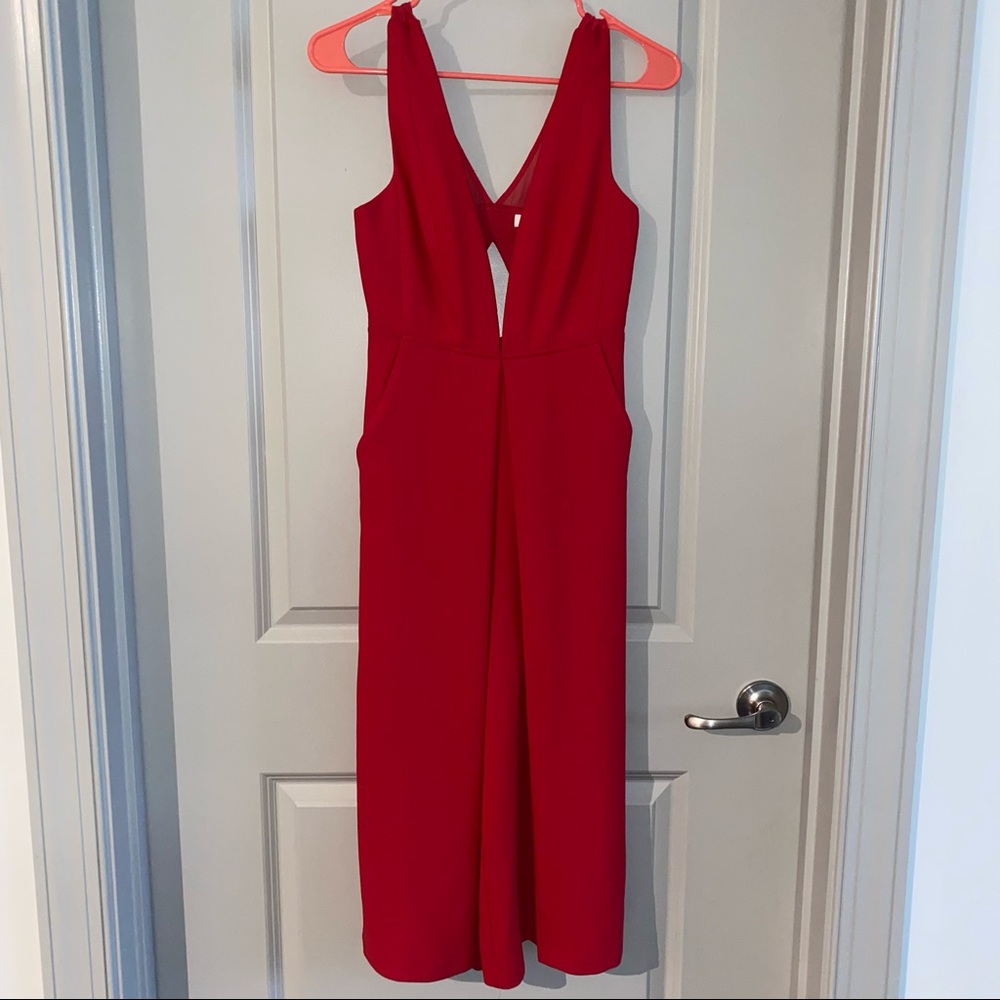 BCBGeneration Red Jumpsuit - Size 0